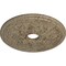 Ekena Millwork Rose and Ribbon Medallion (Canopies up to 4"), 23 5/8"OD x 4"ID x 1 1/2"P, Gobi Desert Crackle CM23ROGDC - alternate 3